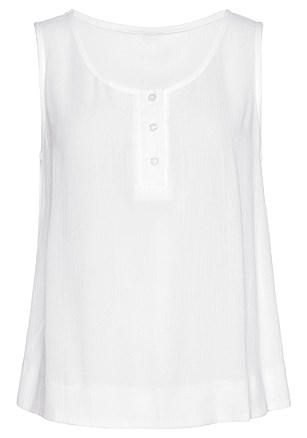 Sleeveless Button Detail Blouse product image (X34635.WH.3M)