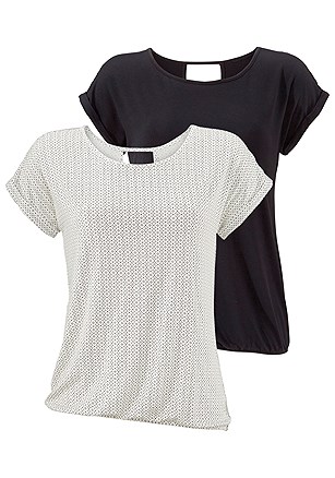 2 Pk Short Sleeve Tops product image (X34646.WHPR.3.A)