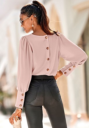 Back Button Detail Blouse product image (X34735.MV.2.L8524)