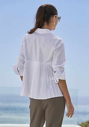 Pleated Back Blouse product image (X34794.WH.2.G091024)