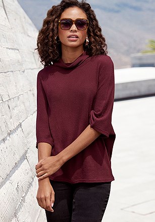 High Neck Ribbed Top product image (X34802.WI.1)