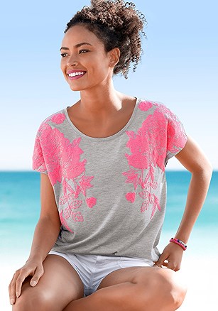 Floral Dolman Sleeve Top product image (X34832.GYHE.1.summery)