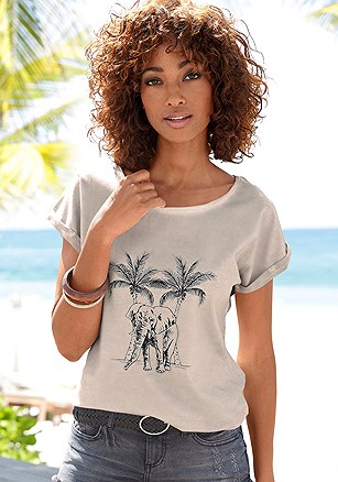 Graphic Print Top product image (X34847.BE.1)