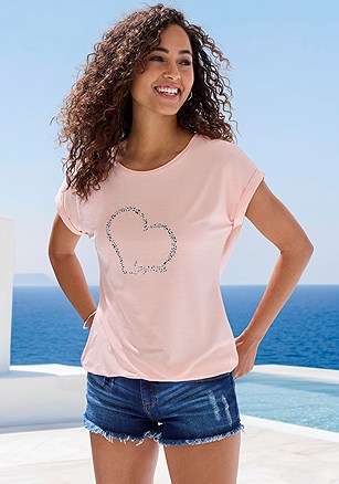 Graphic Print Short Sleeve Top product image (X34908.PC.2)