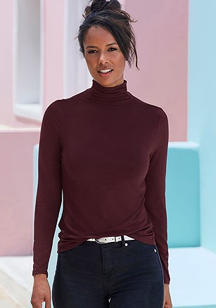 2 Pk Fitted Turtleneck Tops product image (X34953.WIBK.1)