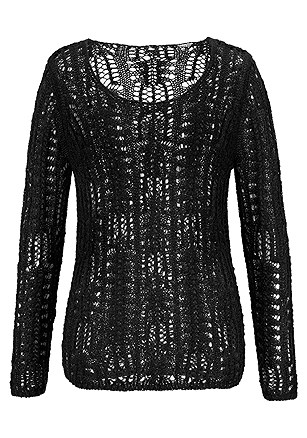 Light Knit Sweater product image (X36004.BK.6)