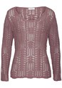 Mauve Open Knit Sweater X36004 - alt image - 3
