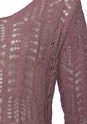 Mauve Open Knit Sweater X36004 - alt image - 5