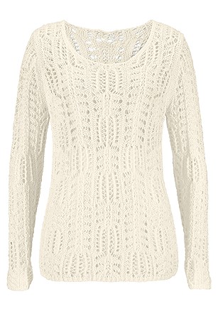 Light Knit Sweater product image (X36004.WH.6)