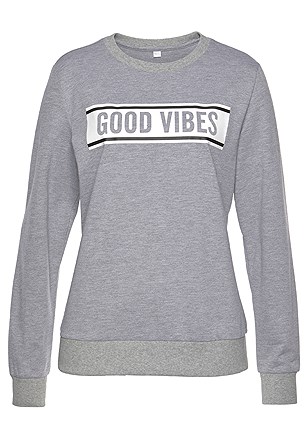 Good Vibes Sweatshirt product image (X36024-GYMO-1-S)