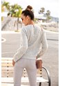 Grey Skinny Leg Cropped Pants X38041 - alt image - 2