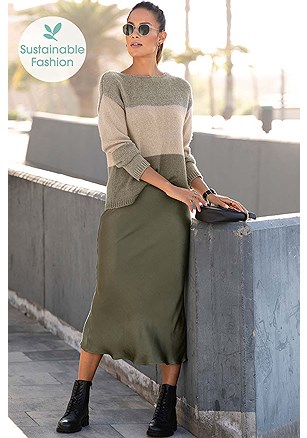 Satin Look Midi Skirt product image (X36089BE_X50055KH_1.1)