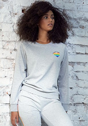 Rainbow Heart Sweatshirt product image (X36099.GYMO.1G)