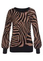 Animal Print Animal Print Knit Sweater X36116 - alt image - 4