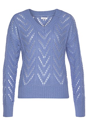 Open Knit Sweater product image (X36134.BL.3)
