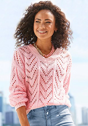 Open Knit Sweater product image (X36134.ODRS.1.B062624)