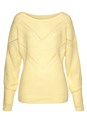 Yellow Open Knit Detail Sweater X36397 - alt image - 3
