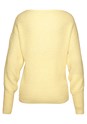 Yellow Open Knit Detail Sweater X36397 - alt image - 4