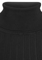 Black Ribbed Turtleneck Sweater X36418 - alt image - 5