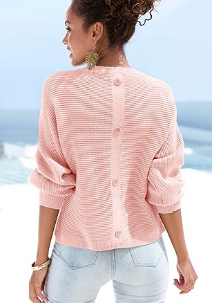Back Button Detail Sweater product image (X36461.ODRS.2)
