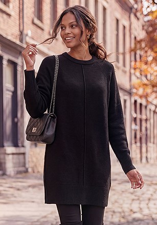 Basic Tunic Sweater product image (X36462.BK.1.P)