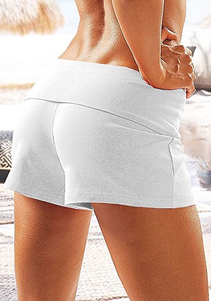 Flip Waistband Shorts product image (X37003-WH_K)