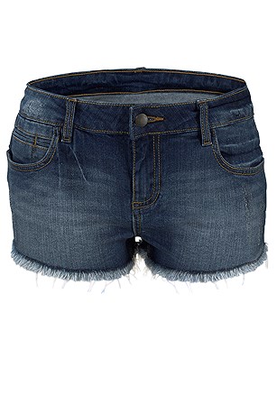 Frayed Hem Shorts, Single Button Blazer product image (X37036.X48034.AAA)