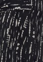 Black Printed Printed Tie Waist Shorts X37055 - alt image - 5