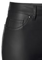 Black High Rise Faux Leather Pants X38263
