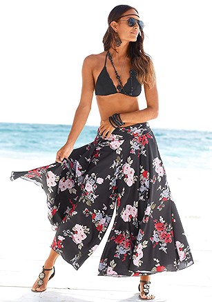 Printed Flowy Culottes product image (X38279.BKPR.1)