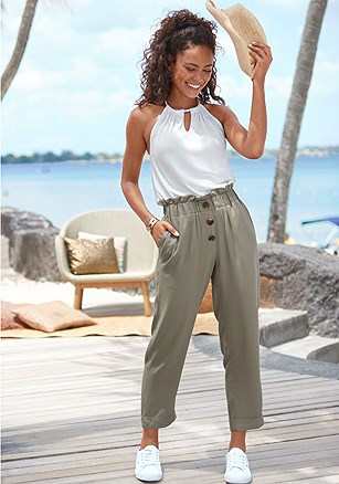 Paperbag Waist Ankle Pants product image (X38280.KH.1.B121523)