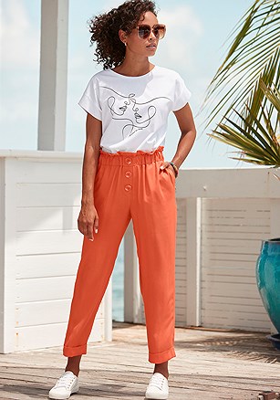 Paperbag Waist Ankle Pants product image (X38280.OR.1)