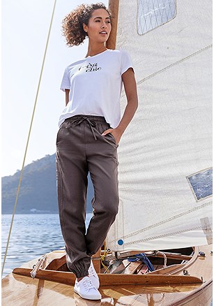 Drawstring Jogger Pants product image (X38401.DG.2.MAN)
