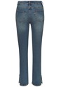 Medium Wash Embellished Split Hem Jeans X38409 - alt image - 4