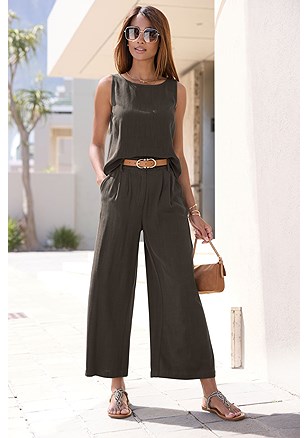 Wide Leg Linen Pants product image (X38492.OL.1)