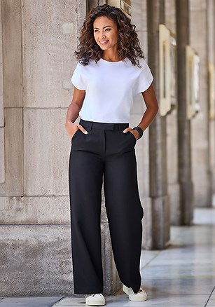 Adjustable Wide Leg Trousers product image (X38544.BK.1)