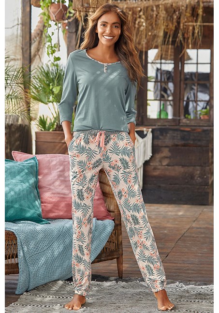 Multi Print Pattern Pajama Set X39056 | LASCANA