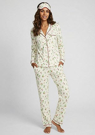 Holiday Button Down Pajama Set product image (X39321.IVMU.1G)