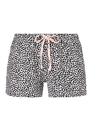 Soft Graphic Pajama Top,Animal Print Pajama Shorts product image (X40056RSMO_1)