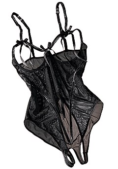 Sexy Open Sheer Teddy product image (X47015.BK.11)