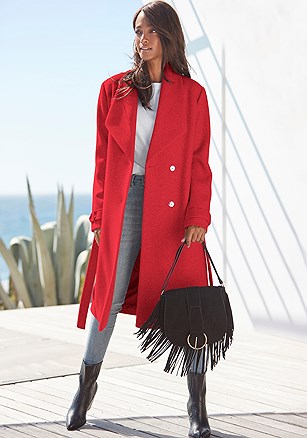 Belted Long Coat product image (X48044.RD.1)
