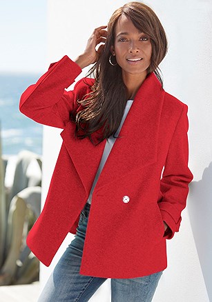 Short Belted Coat product image (X48332.RD.1)