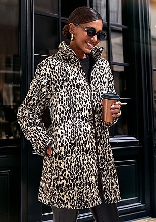 Long Animal Print Fuzzy Jacket product image (X48434.LEBE.1)