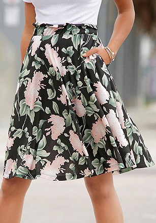 High Waisted Print Skirt product image (X50048.MUPR_1)