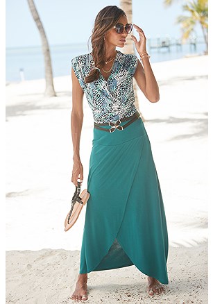 Wrap Look Maxi Skirt product image (X50319.TL.1)