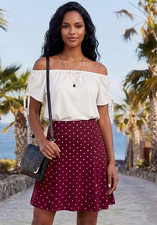 Polka Dot Skirt product image (X50379.WIWH.1)