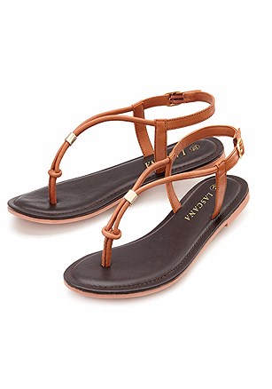 Strappy Leather Sandals product image (X60002.KK)