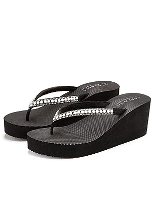 Pearl Wedge Sandals product image (X60009.BK_1M)