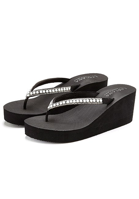 Black Pearl Wedge Sandals X60009 | LASCANA