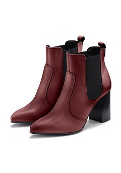 Leather Ankle Boots product image (X60033WI)